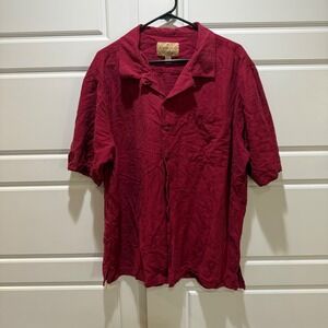 Havana Jack's Silk Button‎ Up Shirt Floral Resort Wear XXL